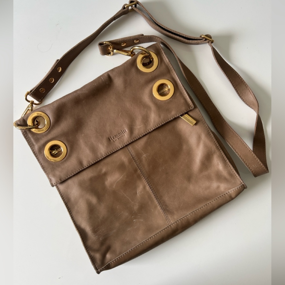 Hammit leather crossbody bag
